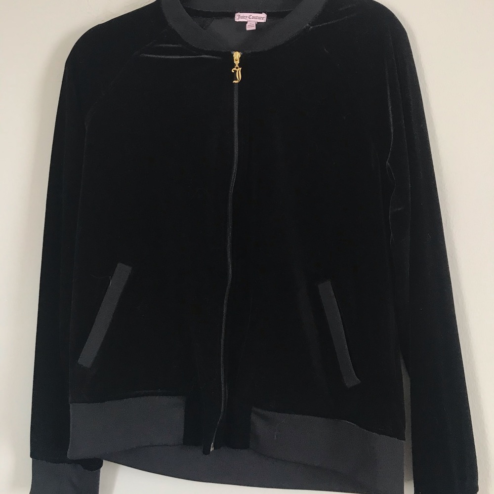 Juicy couture velvet zip-up